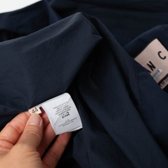 Plan C Button Back Blue Cotton Dress - Picture 10 of 11